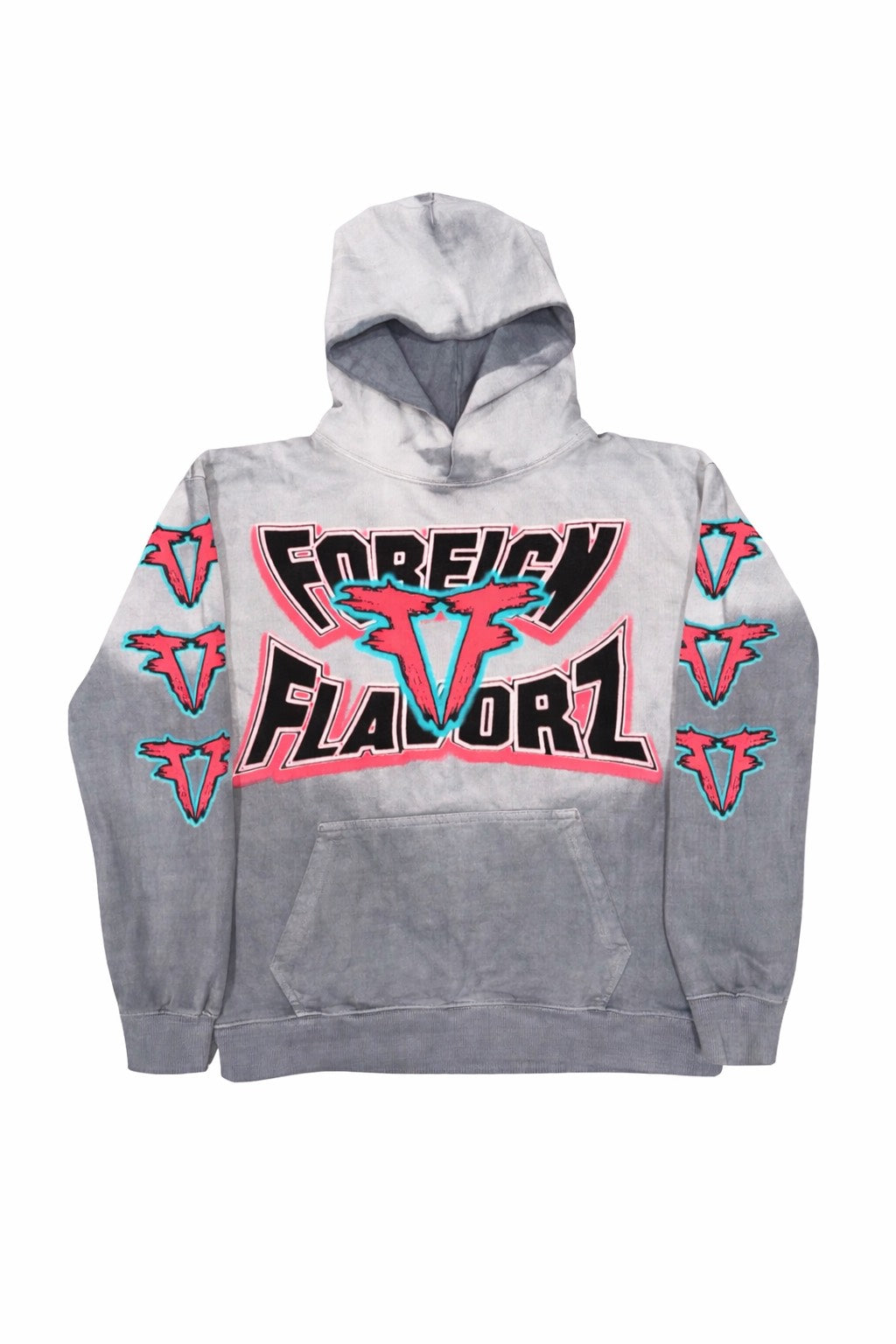 Foreign Flavorzz 2026 Grey Premium Sun Faded Hoodie