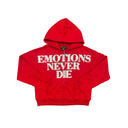 Mixed Emotion Red End Rhinestone hoodie