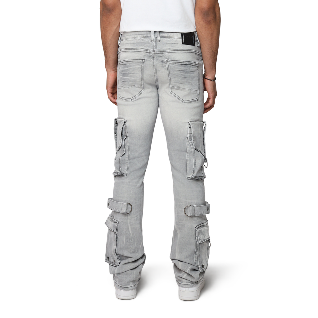 Eyelet Cargo Jeans