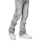 Eyelet Cargo Jeans