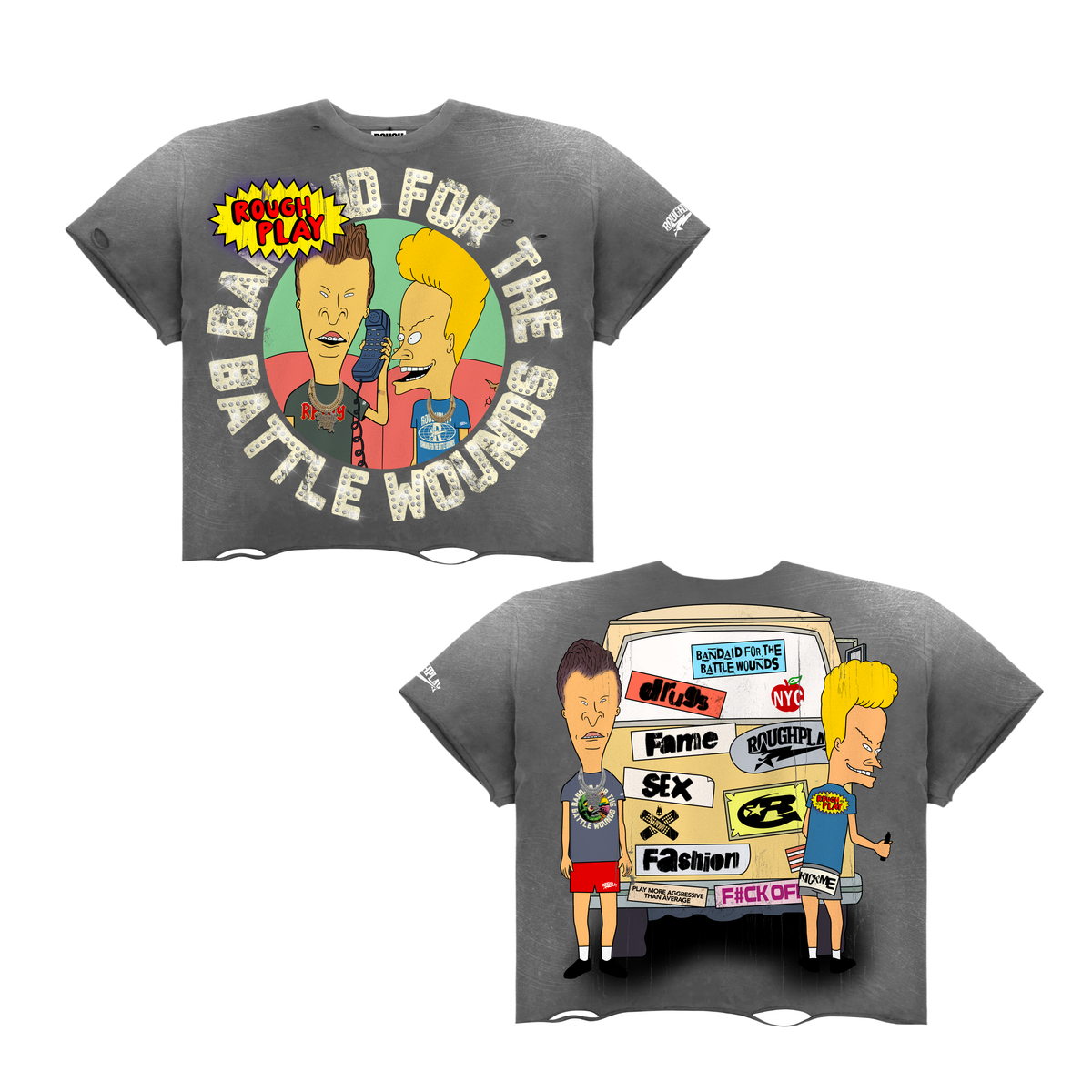 ROUGHPLAY BEAVIS & BUTTHEAD VAN SHIRT