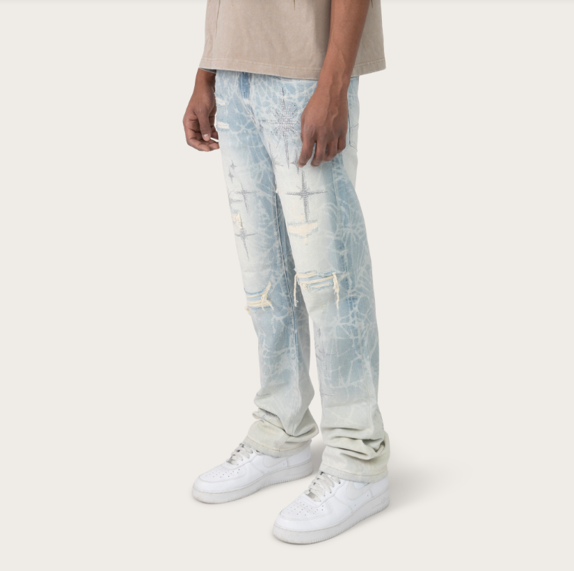 SMOKE RISE STARRY SMOKE JEANS