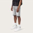 SMOKE RISE MIXED STUD JEAN SHORTS