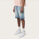 SMOKE RISE MIXED STUD JEAN SHORTS