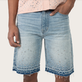 SMOKE RISE MIXED STUD JEAN SHORTS