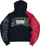 Mixed Emotion Red “Split Decision” Hoodie