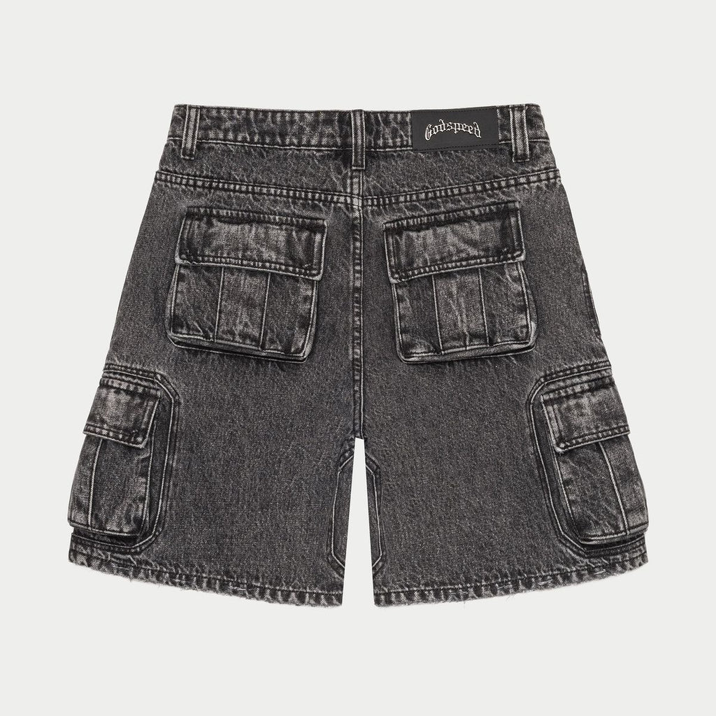 GODSPEED Octagon Cargo Denim Shorts
