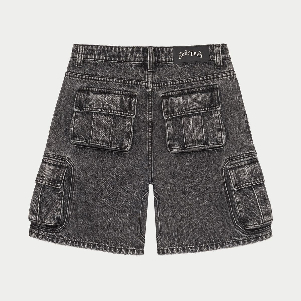 GODSPEED Octagon Cargo Denim Shorts