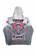 Foreign Flavorzz 2026 Grey Premium Sun Faded Hoodie