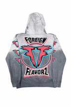 Foreign Flavorzz 2026 Grey Premium Sun Faded Hoodie