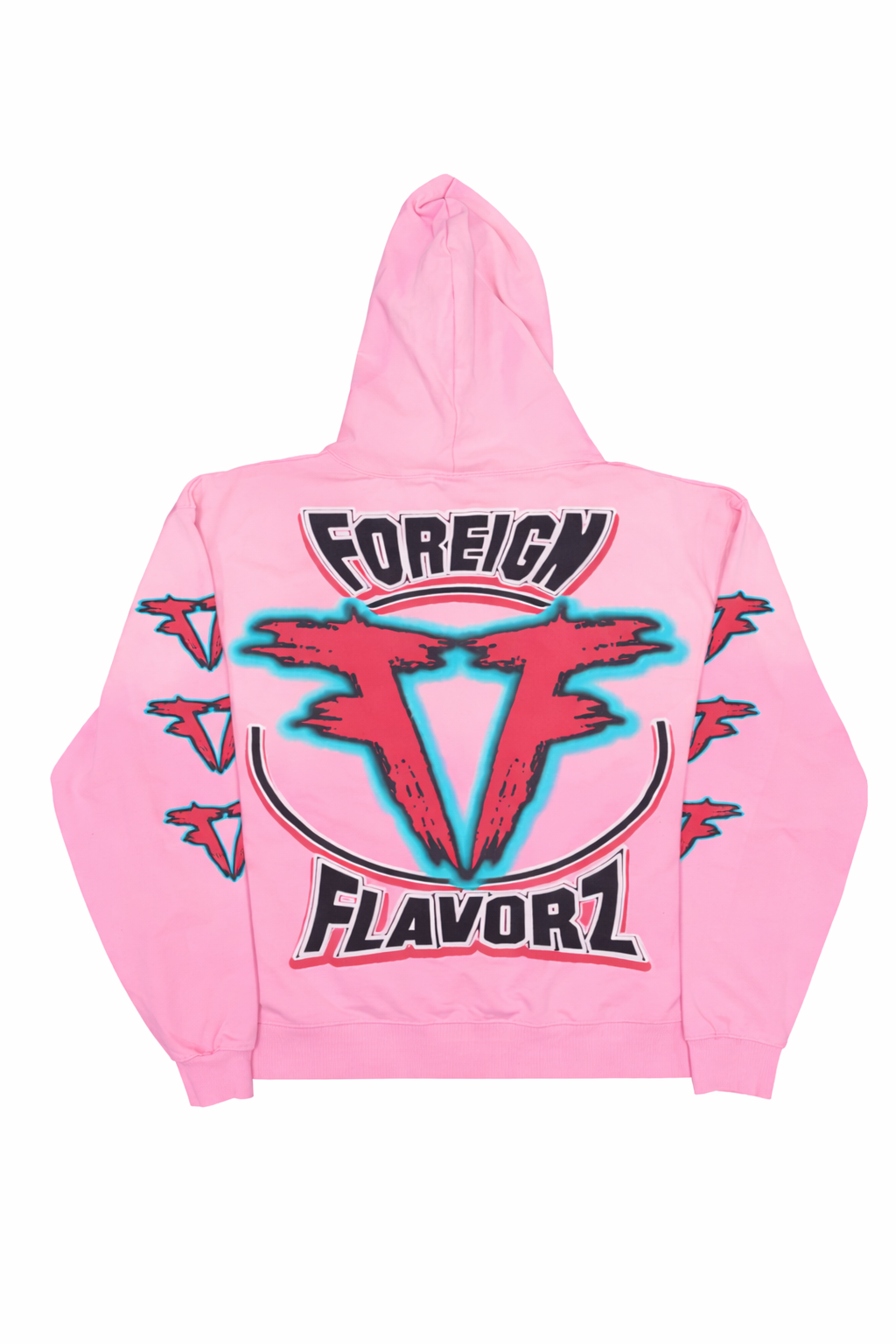 Foreign Flavorzz 2026 Pink Premium Sun Faded Hoodie