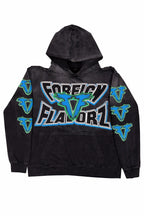 Foreign Flavorzz 2026 Black Premium Sun Faded Hoodie