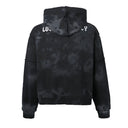 LOST INTRICACY BLACK SPLATTER RHINESTONE HOODIE