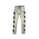 MIXED EMOTION ‘Desert’ Monogram Denim