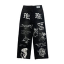 Mixed Emotion Black Canvas Denim