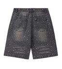 VALE FOREVER ICED OUT JORTS BLACK