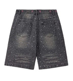 VALE FOREVER ICED OUT JORTS BLACK