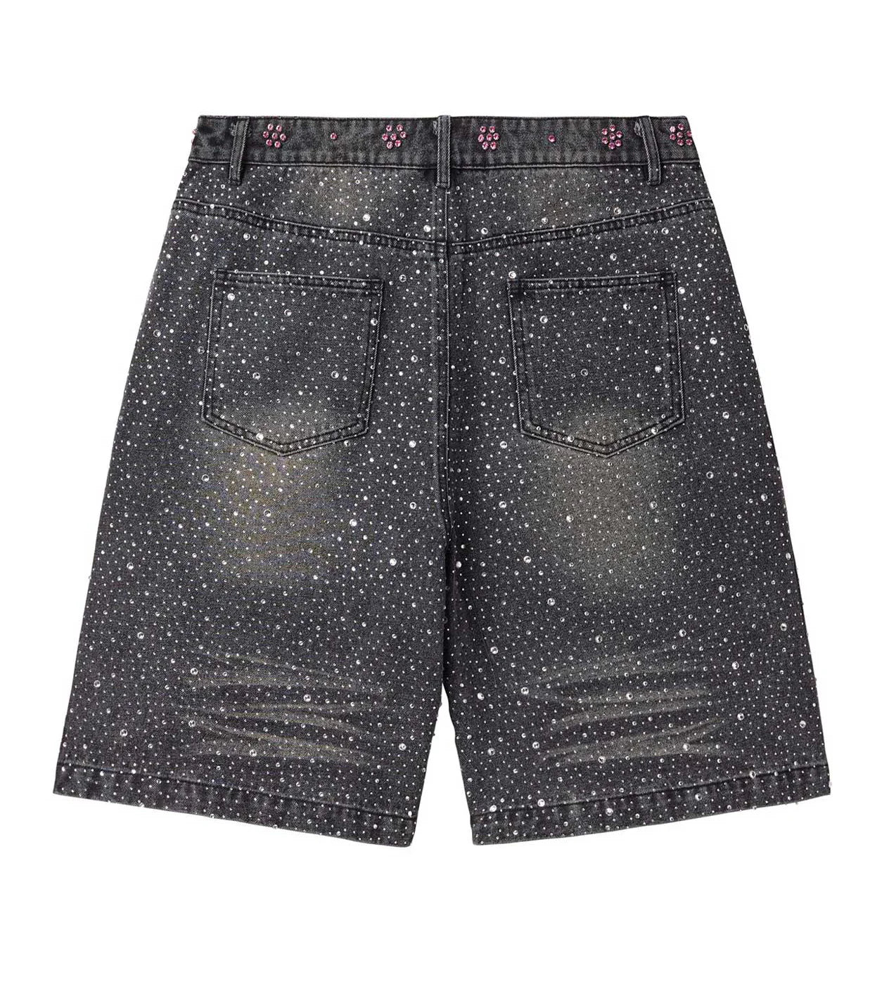 VALE FOREVER ICED OUT JORTS BLACK