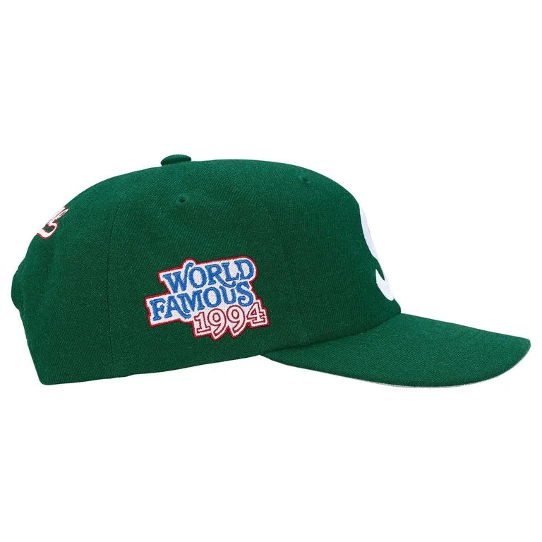 Supreme World Famous S Logo 6-Panel Green