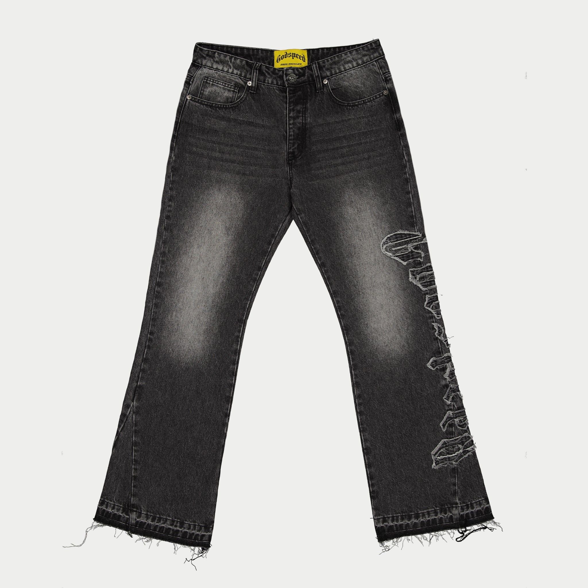 GODSPEED OG Logo Flared Denim Stitched