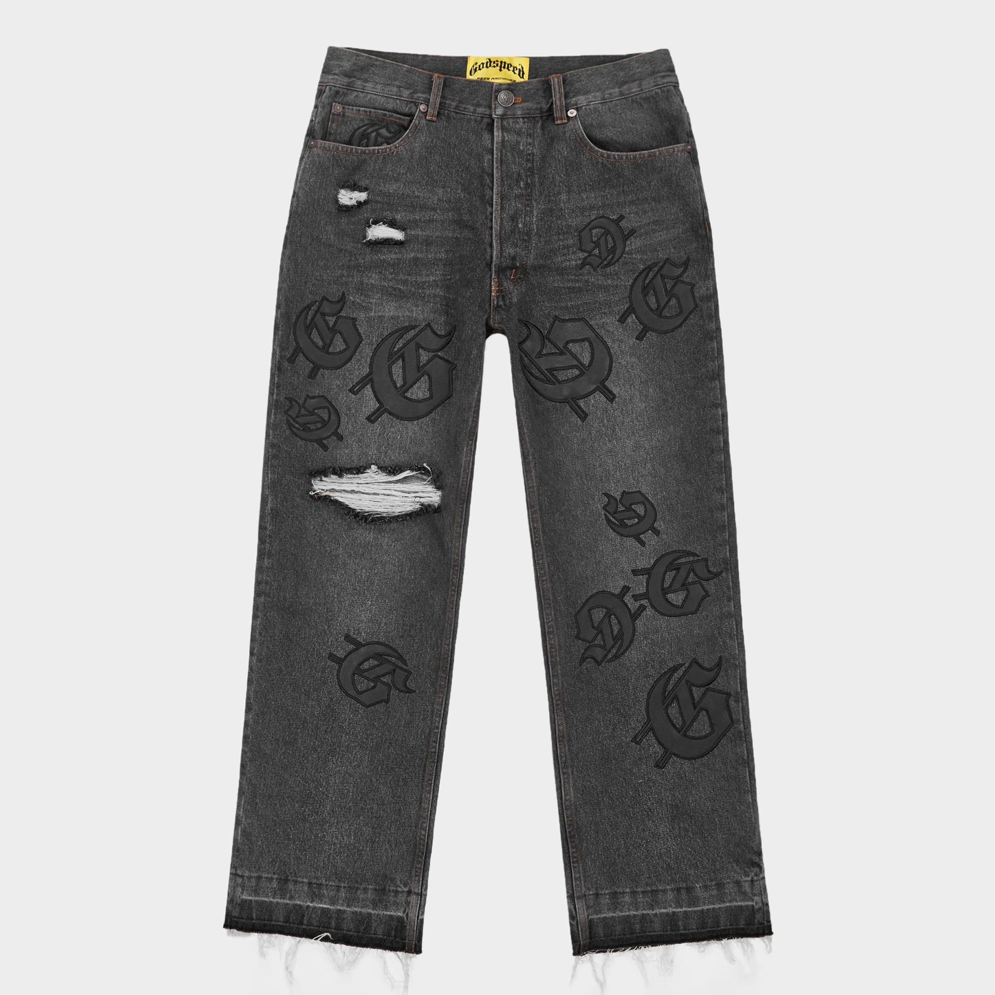 GODSPEED Scattered Gs Logo Denim