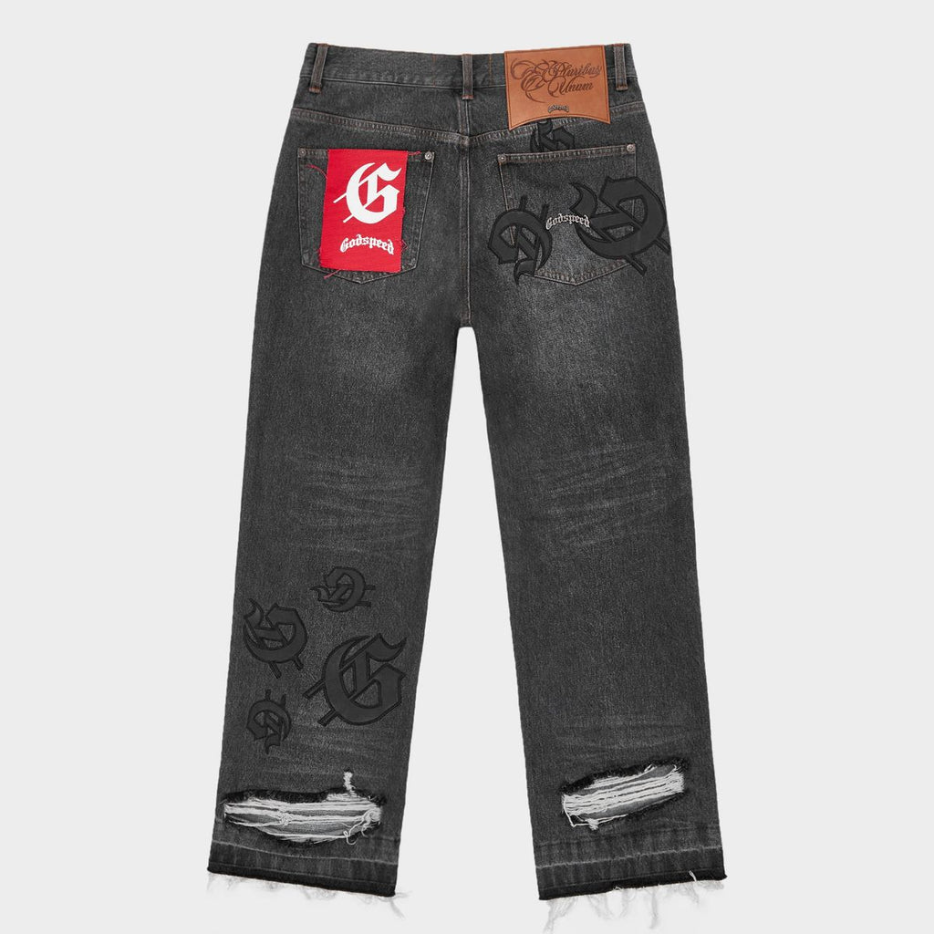 GODSPEED Scattered Gs Logo Denim