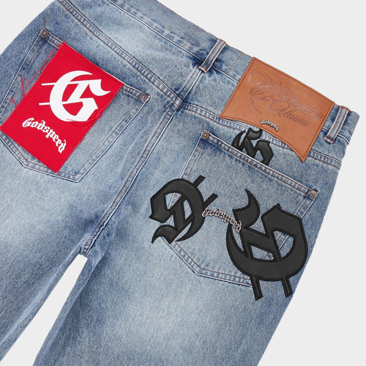 GODSPEED Scattered Gs Logo Denim