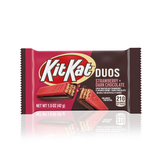 KIT KAT® DUOS Strawberry and Dark Chocolate (Standard Size Bar 1.5oz)